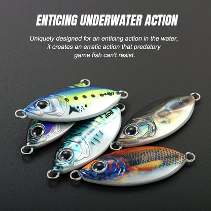 JIGGING PRO 3D Printed Micro Jig - 20g/40g/60g Ultra-Realistic Saltwater Casting Lure