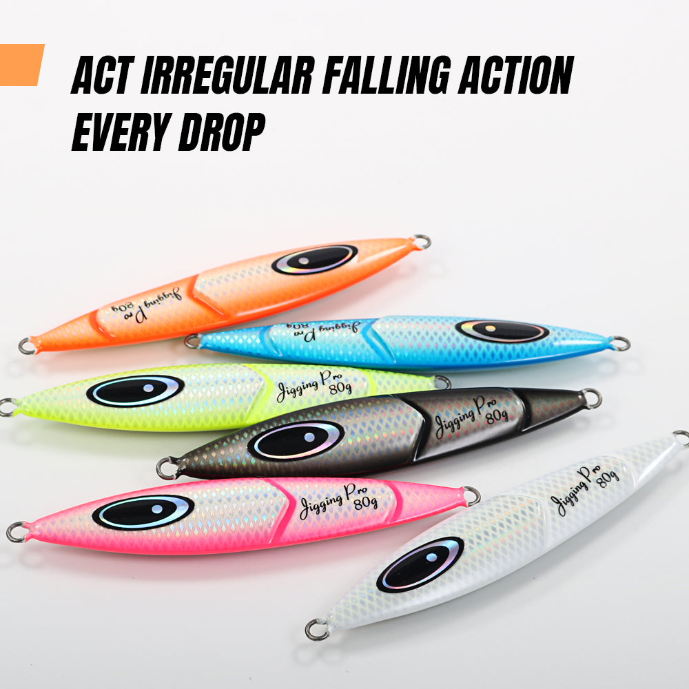 JIGGING PRO 80g 100g 120g 150g Cranky Slow Jigging Lure Saltwater Fishing Slow Jigs Sea Fishing Lures