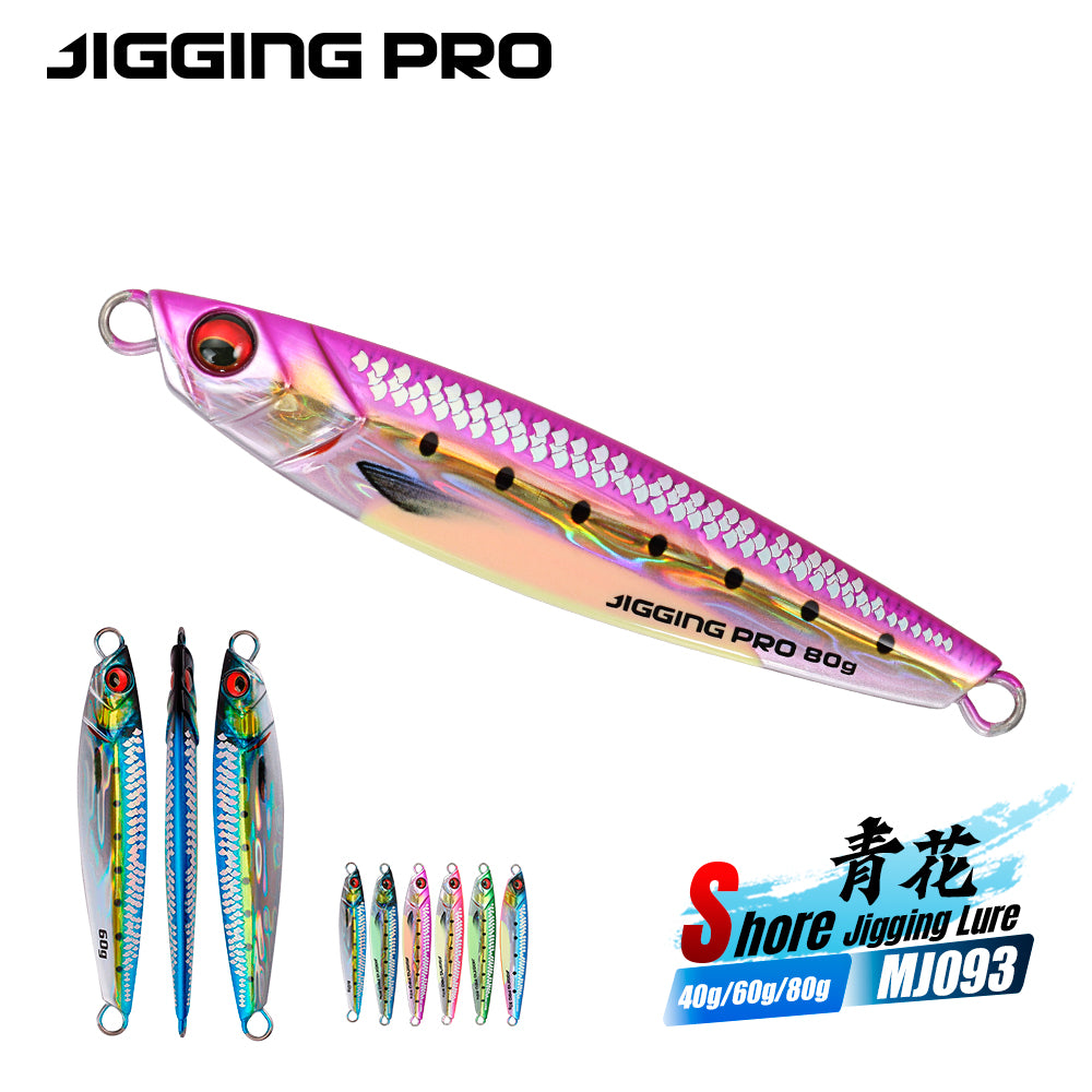 JIGGING PRO 3D Print Real Scale Long Casting Metal Jigs 40g 60g 80g Shore Jigging Lure