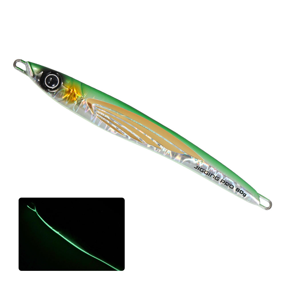 JIGGINGPRO  Metal Jig Shore Offshore Jigging Lure Sea Fishing Tackle 60g 80g 100g THEOS