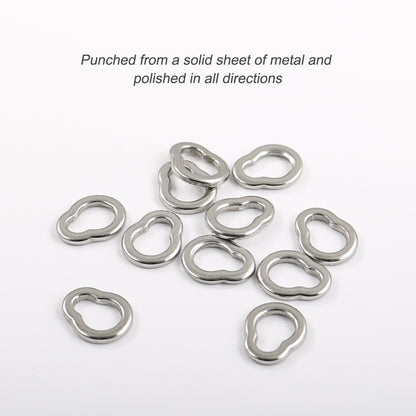 Jigging Pro GP Ring Seamless Stainless Steel Fishing Solid Rings, Heavy Duty Auxiliary Rings for Jigging and Big Game Fishing