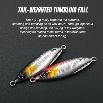 JIGGING PRO KO Zakana SL Compact Metal Jig - 20g/30g/40g High-Attraction Slow Fall Lure