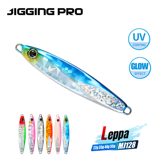 JIGGING PRO Leppa Jig 22g 33g 44g 55g Shore Casting Jig Saltwater Fishing Lure Bonito Amberjack Kingfish Tuna
