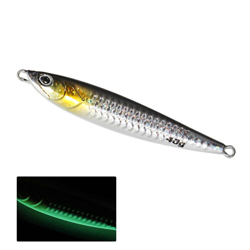 JIGGING PRO S-CAST 40g Long Casting Jig S Shape Shore Jigging Lure Saltwater Metal Jig Mackerel Tuna Seabass