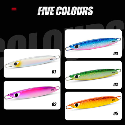 JIGGING PRO C1 Metal Jig Lure 40g 60g 80g | Center Balance Slow Pitch Saltwater Fishing Jig