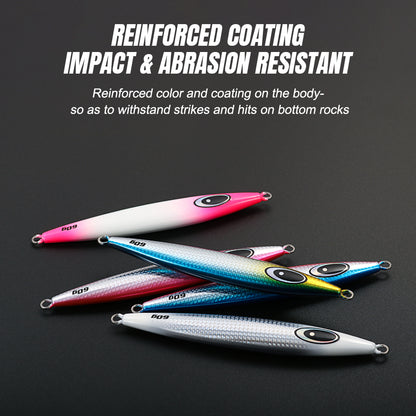 JIGGING PRO Asymmetrical Metal Jig - 40g/60g/80g/100g Saltwater Vertical & Casting Lure