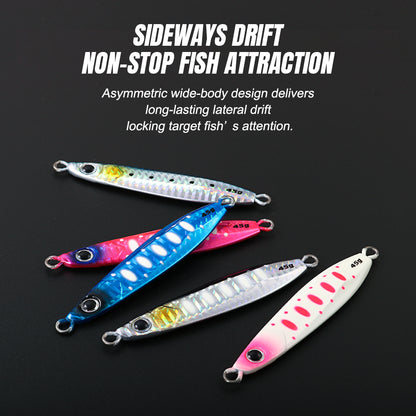 JIGGING PRO Sacrifice II Light Jigging Metal Lure - 45g/60g High-Response Vertical Jig