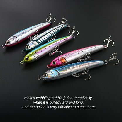 JIGGIING PRO Rapido Floating Pencil Fishing Lure Topwater Walk The Dog Surface Bait 160mm 50g Wobbler Bass Artificial Hard Bait
