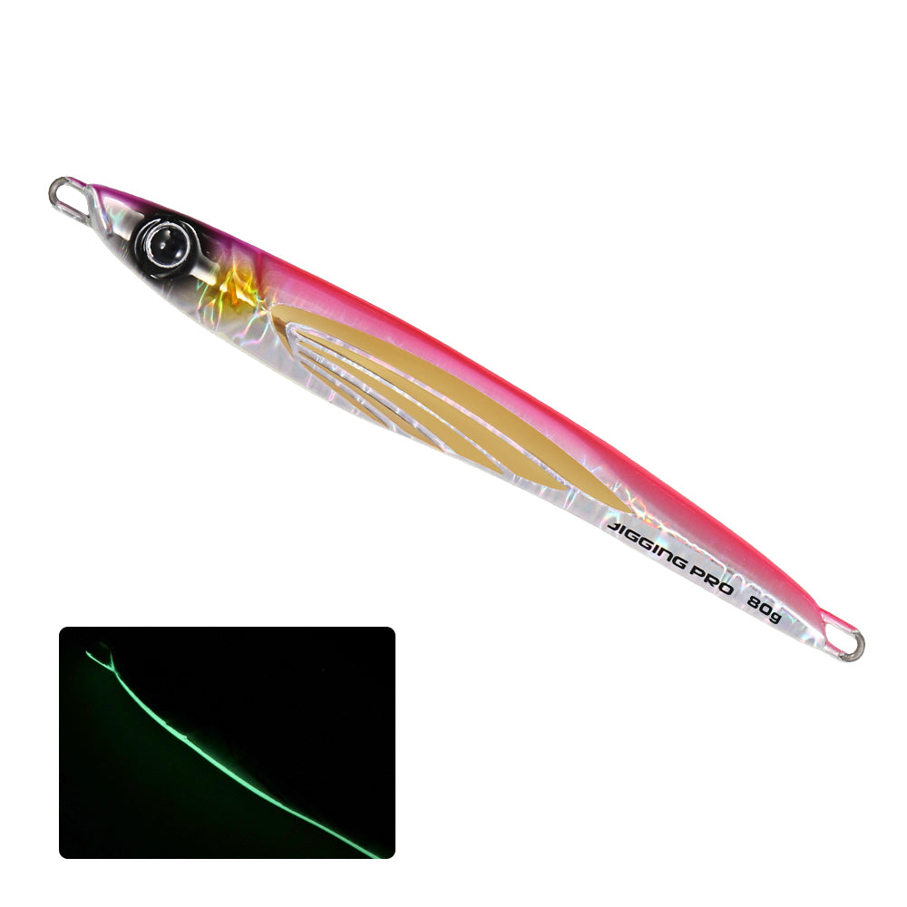 JIGGINGPRO  Metal Jig Shore Offshore Jigging Lure Sea Fishing Tackle 60g 80g 100g THEOS