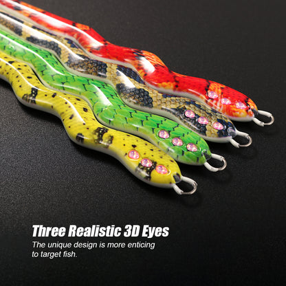 JIGGING PRO 3 Eyes Snake Metal Jig – UV Glow Saltwater Jigging Lure 40g-100g