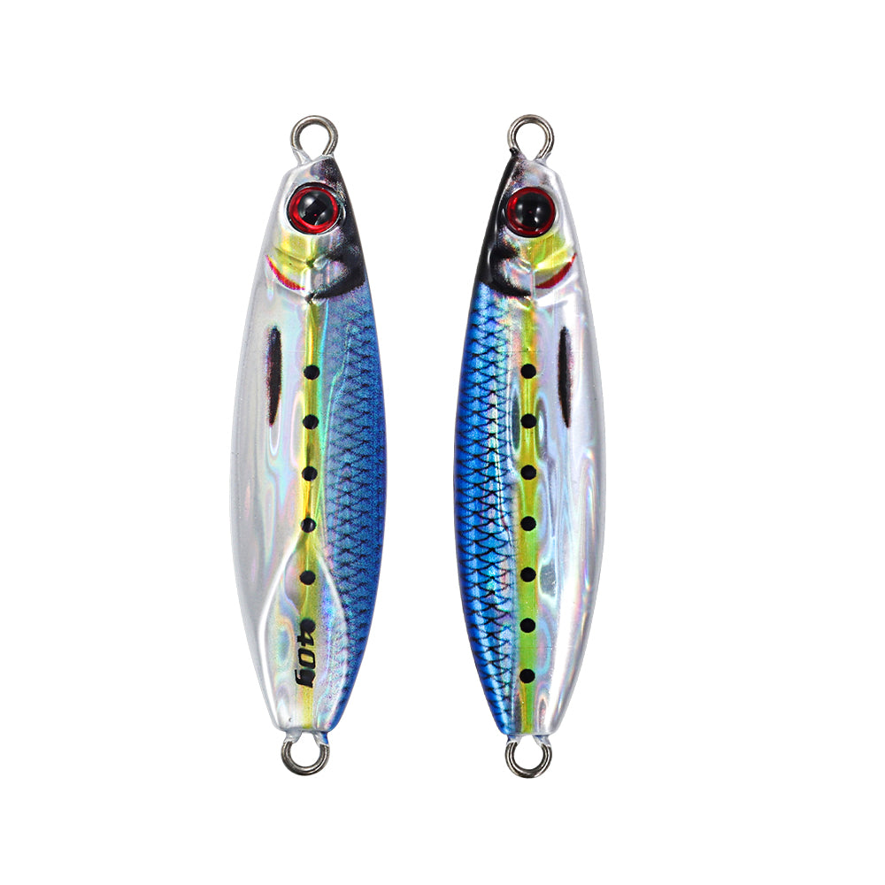 JIGGINGPRO Shore Jigging Lure Saltwater Fishing Slow Jig 20g 30g 40g 60g Pebble Sea Fishing Tackle Luminous Bait