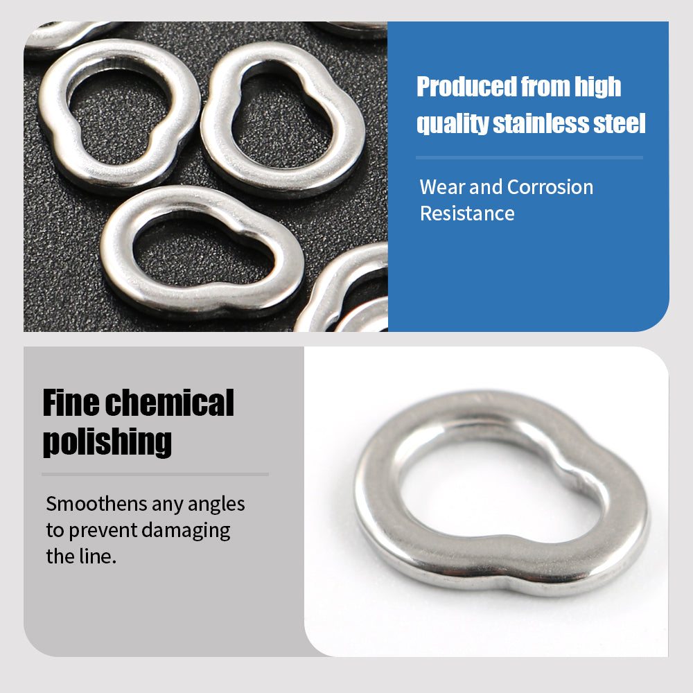 Jigging Pro GP Ring Seamless Stainless Steel Fishing Solid Rings, Heavy Duty Auxiliary Rings for Jigging and Big Game Fishing