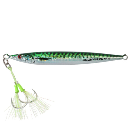 JIGGING PRO Slow Jigging Lure Horizontal Fall Metal Jig 60g 80g 100g Shuttle