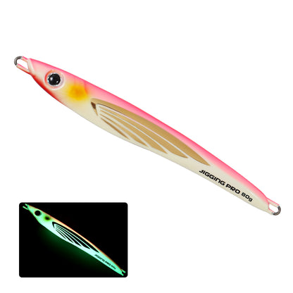 JIGGINGPRO  Metal Jig Shore Offshore Jigging Lure Sea Fishing Tackle 60g 80g 100g THEOS