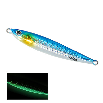 JIGGING PRO S-CAST 40g Long Casting Jig S Shape Shore Jigging Lure Saltwater Metal Jig Mackerel Tuna Seabass