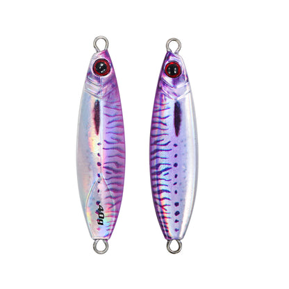 JIGGINGPRO Shore Jigging Lure Saltwater Fishing Slow Jig 20g 30g 40g 60g Pebble Sea Fishing Tackle Luminous Bait