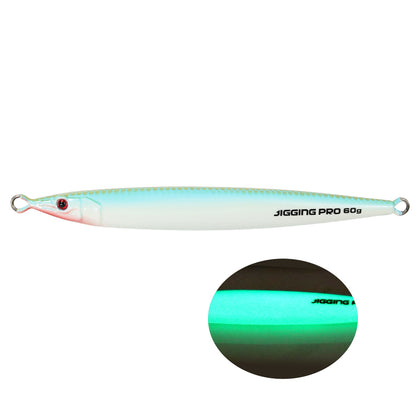 JIGGING PRO Slow Jigging Lure Horizontal Fall Metal Jig 60g 80g 100g Shuttle