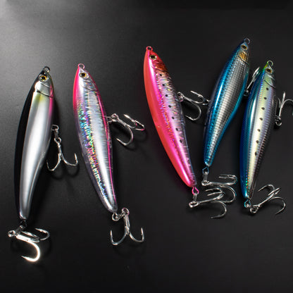JIGGINGPRO 180mm 75g Loaded Floating Topwater Diving Pencil Saltwater Fishing Lure