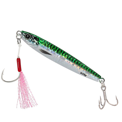 JIGGING PRO 40g/60g 3D Jig Minnow Long Casting Metal Jig For Sea Bass Mackerel Bonito