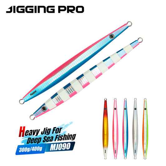 Jiggingpro Deep Sea Fishing Lure Metal Jigs  300g 400g Heavy Jig For Deep Sea Fishing