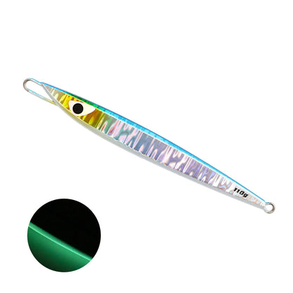 JIGGING PRO C1 Semilong Metal Jig - 110g/130g Center Weighted Vertical Jigging Lure