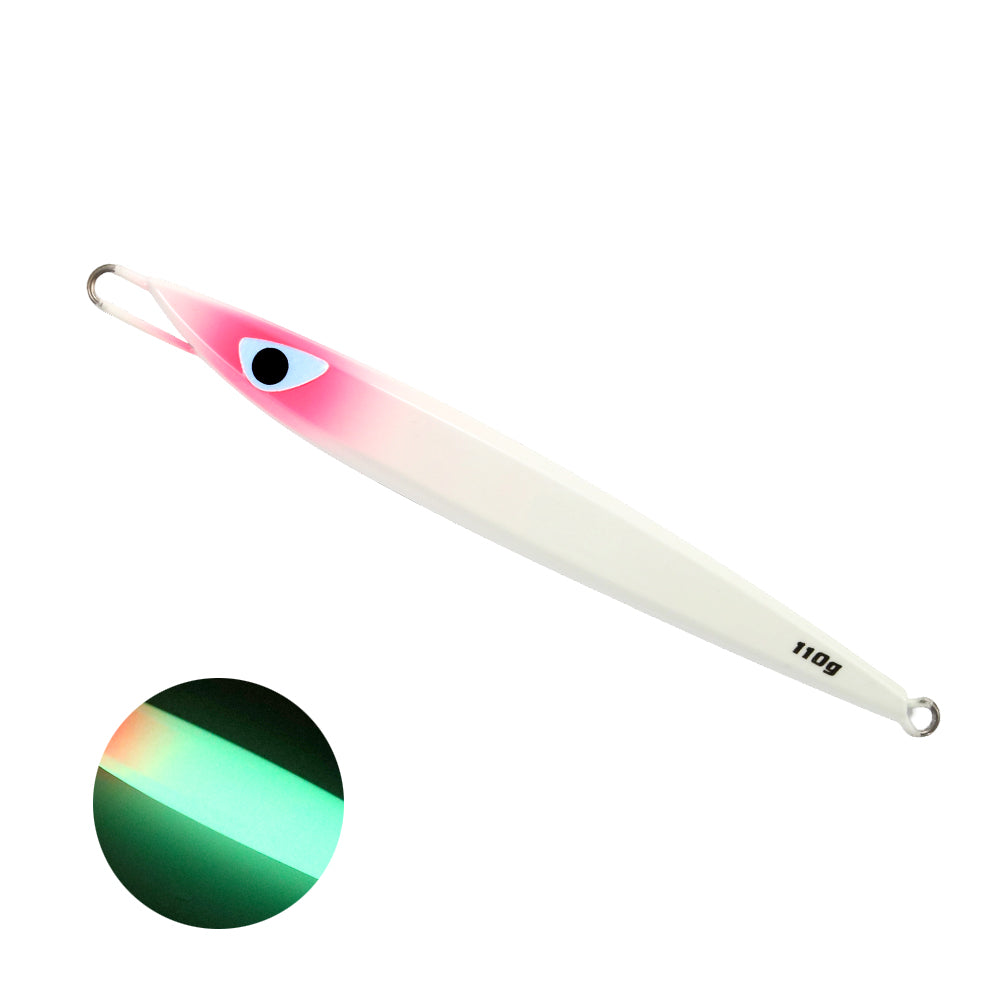 JIGGING PRO C1 Semilong Metal Jig - 110g/130g Center Weighted Vertical Jigging Lure