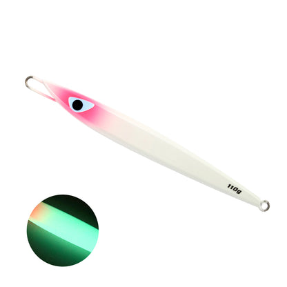 JIGGING PRO C1 Semilong Metal Jig - 110g/130g Center Weighted Vertical Jigging Lure