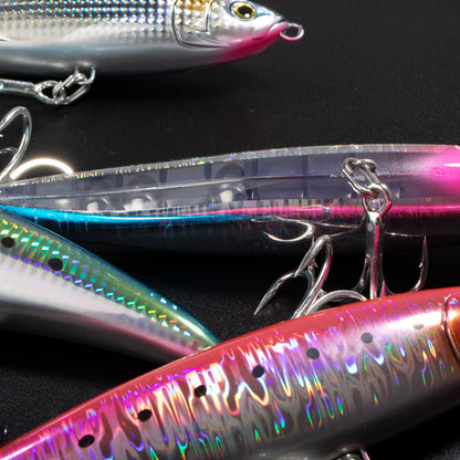 JIGGINGPRO 180mm 75g Loaded Floating Topwater Diving Pencil Saltwater Fishing Lure