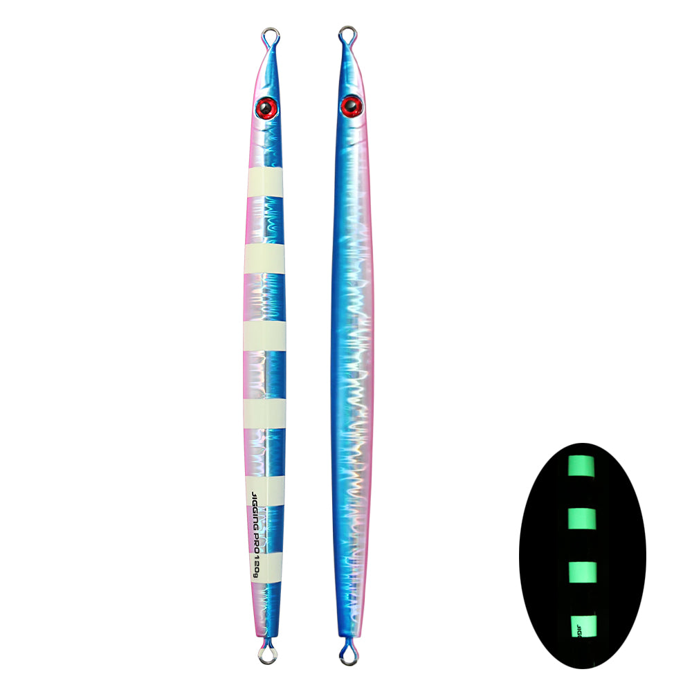JIGGING PRO Long Casting Fast Sinking Metal Jig 100g 120g Vertical Needle Jigs Sea Jigging Lure Artificial Fishing Lure