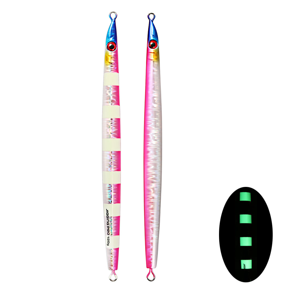 JIGGING PRO Long Casting Fast Sinking Metal Jig 100g 120g Vertical Needle Jigs Sea Jigging Lure Artificial Fishing Lure