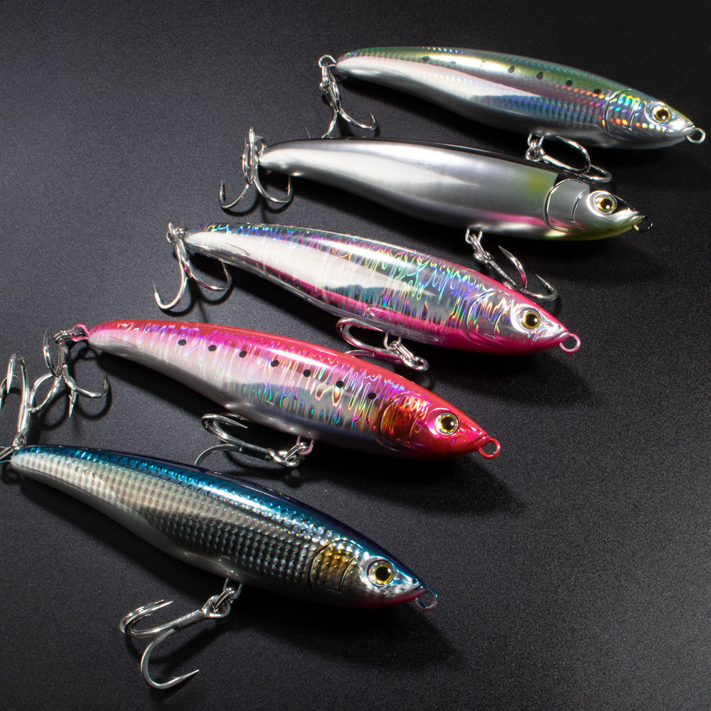 JIGGINGPRO 180mm 75g Loaded Floating Topwater Diving Pencil Saltwater Fishing Lure