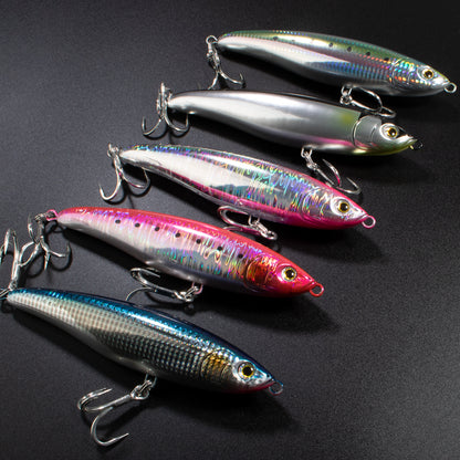 JIGGINGPRO 180mm 75g Loaded Floating Topwater Diving Pencil Saltwater Fishing Lure