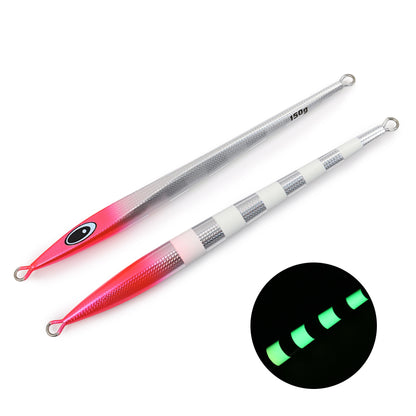 JIGGING PRO KY JIG II Long Slide Metal Jig - 150g/200g/250g Heavy Vertical Jigging Lure Saltwater