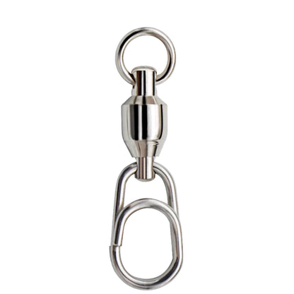 JIGGING PRO Stainless Steel Ball Bearing Swivel Quick Snap Fishing Accessories