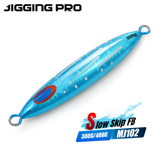 JIGGINGPRO Slow Jig Deep Sea Fishing Lure Metal Jig 300g 400g Slow Skip FB