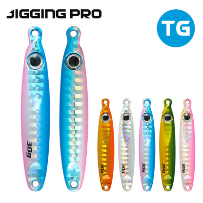 Jiggingpro Tungsten Jig Sea Fishing Long Casting Micro Metal Jig 10g 15g 25g 30g 40g 60g