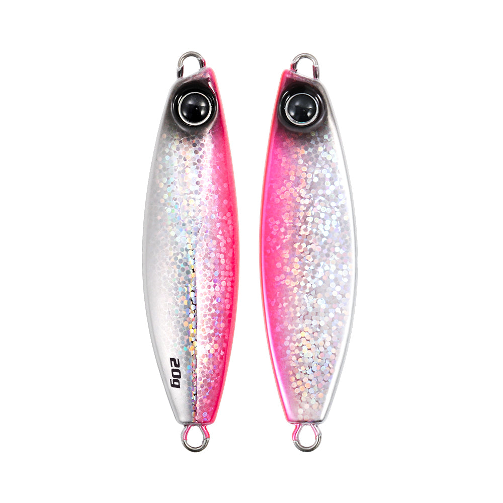 JIGGING PRO Shot Slow Wide Style Metal Jig - 20g/30g/40g/60g Shore Slow Lure Sea Fishing Bait