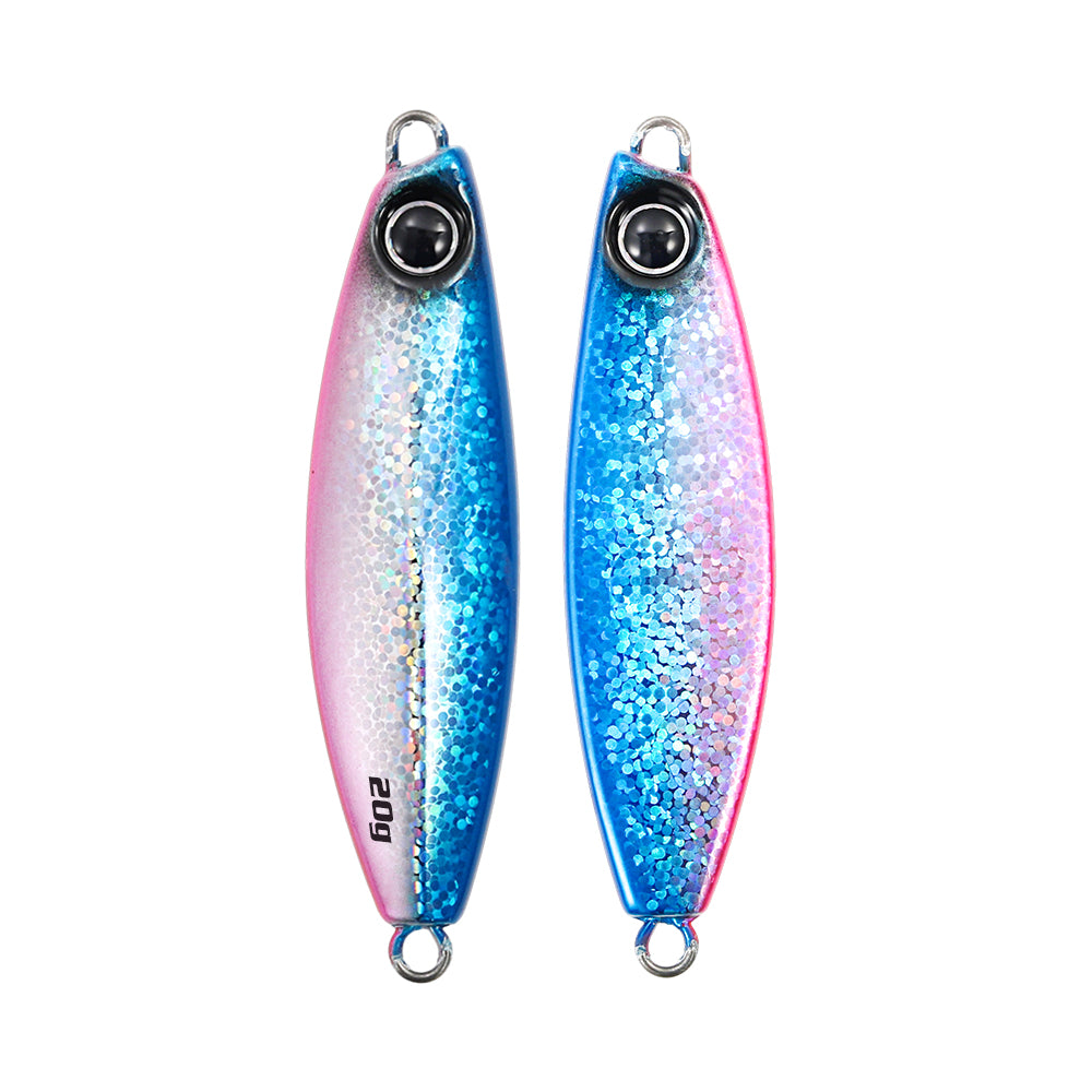 JIGGING PRO Shot Slow Wide Style Metal Jig - 20g/30g/40g/60g Shore Slow Lure Sea Fishing Bait