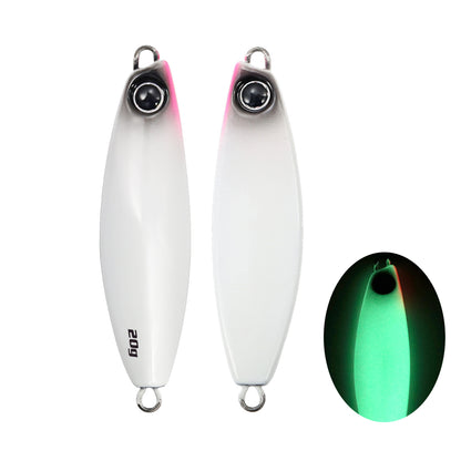 JIGGING PRO Shot Slow Wide Style Metal Jig - 20g/30g/40g/60g Shore Slow Lure Sea Fishing Bait