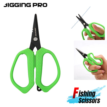JIGGING PRO 4.7“ Premium Fishing Braid Scissors Anti-Rust Fishing Line Cutter