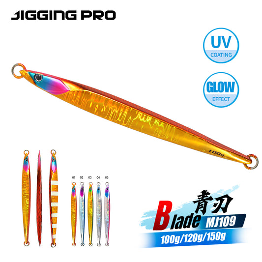 JIGGING PRO Vertical Jig 100g 120g 150g Speed Metal Jig Asymmetrical Jigging Lure