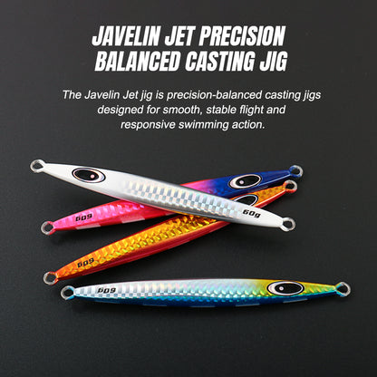 JIGGING PRO Javelin Jet Metal Jig - 60g/90g High-Speed Slim Vertical Jigging Lure