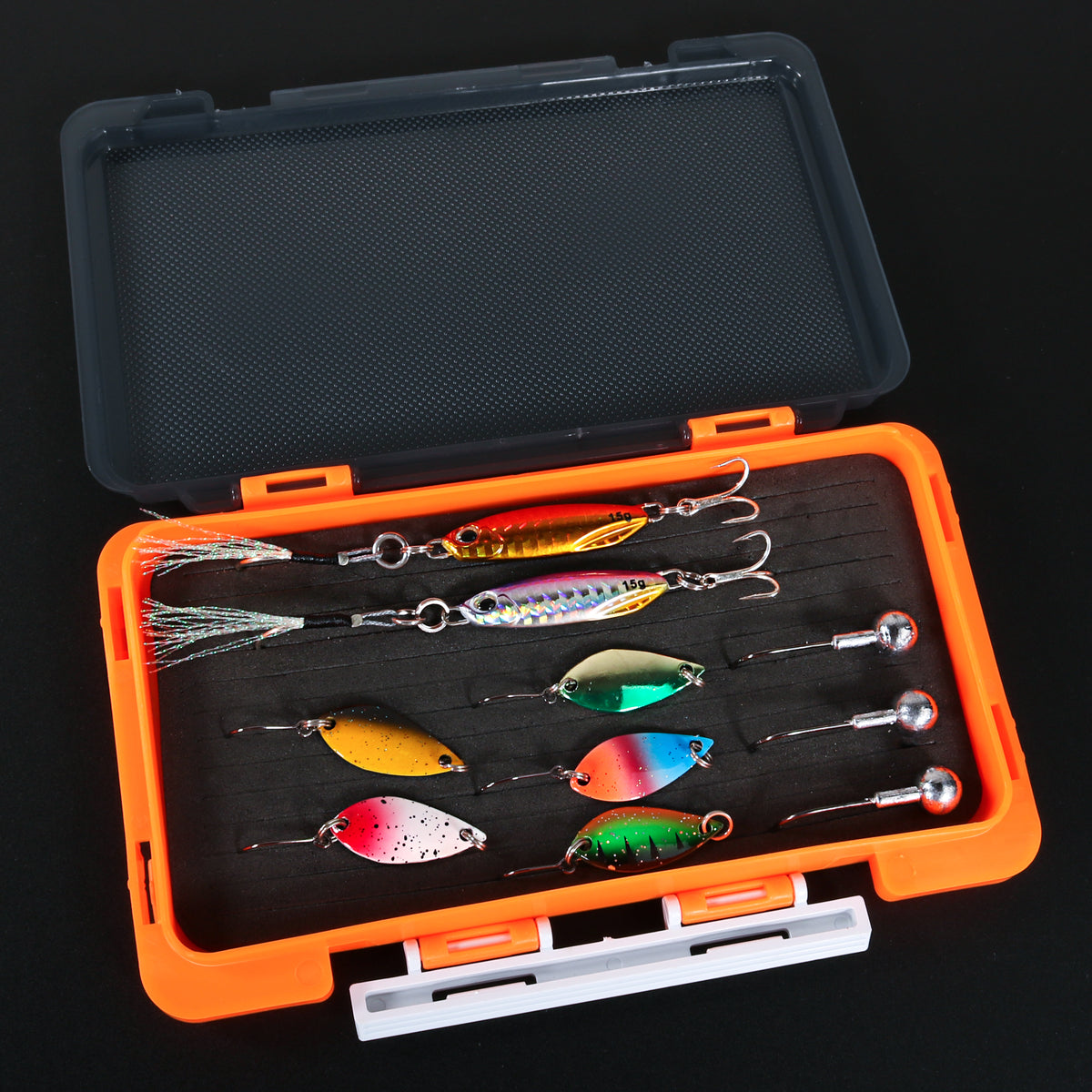 JIGGING PRO Slim EVA Foam Tackle Box for Jig Heads & Micro Jigs