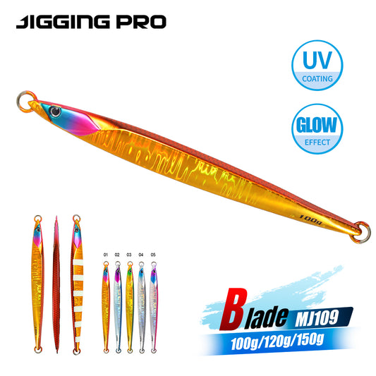 JIGGING PRO Vertical Jig 100g 120g 150g Speed Metal Jig Asymmetrical Jigging Lure