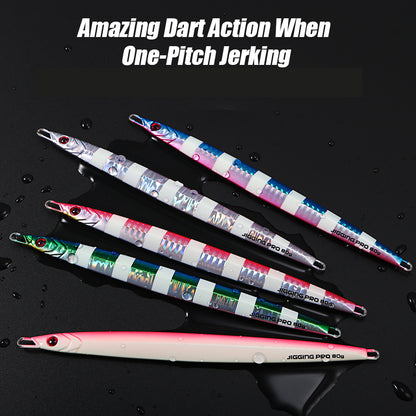 JIGGING PRO  Long Cast Metal Jig 60g 80g  Long Blade Seawater Fishing Bait