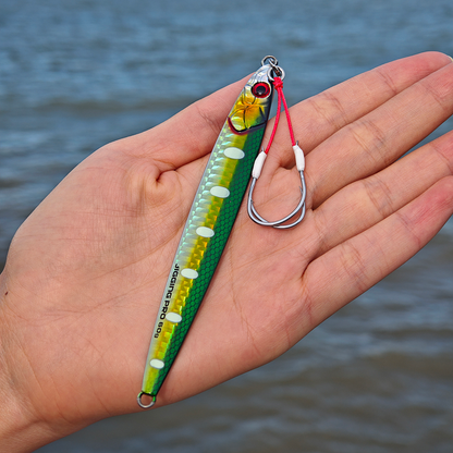 JIGGINGPRO 60g 80g 100g Slim Jig Minnow Fishing Lure Saltwater Metal Jig Bait