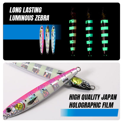 JIGGING PRO Casting Metal Jig  40g 60g 3D Jig Minnow