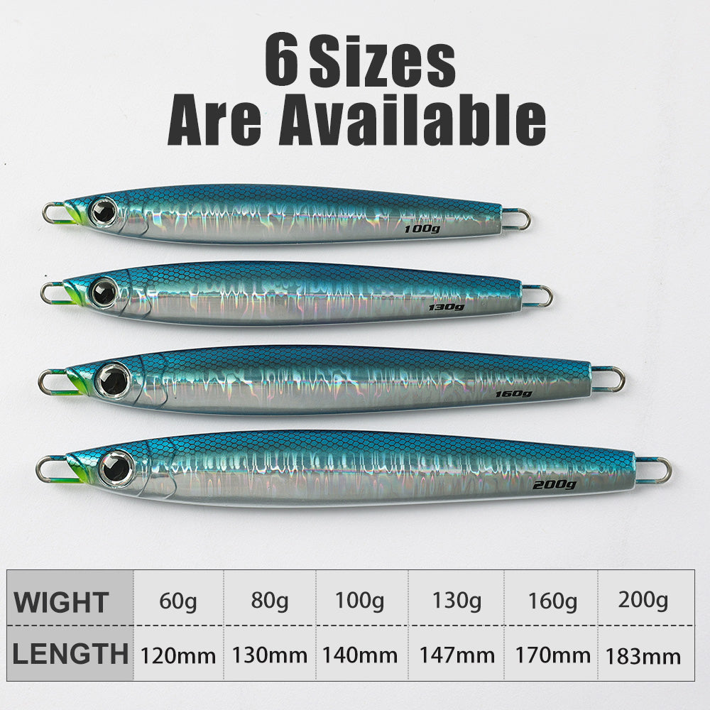 Jigging Pro 40g 60g 100g 130g 160g 200g Stay Jig Speed Fall Metal Jig For Kingfish Amberjack