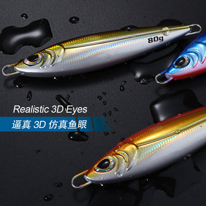 JIGGING PRO BONY Long Casting Metal Jigs Shore Jigging Lure 18g 28g 40g 60g 80g