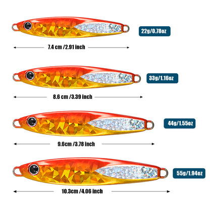 JIGGING PRO Leppa Jig 22g 33g 44g 55g Shore Casting Jig Saltwater Fishing Lure Bonito Amberjack Kingfish Tuna